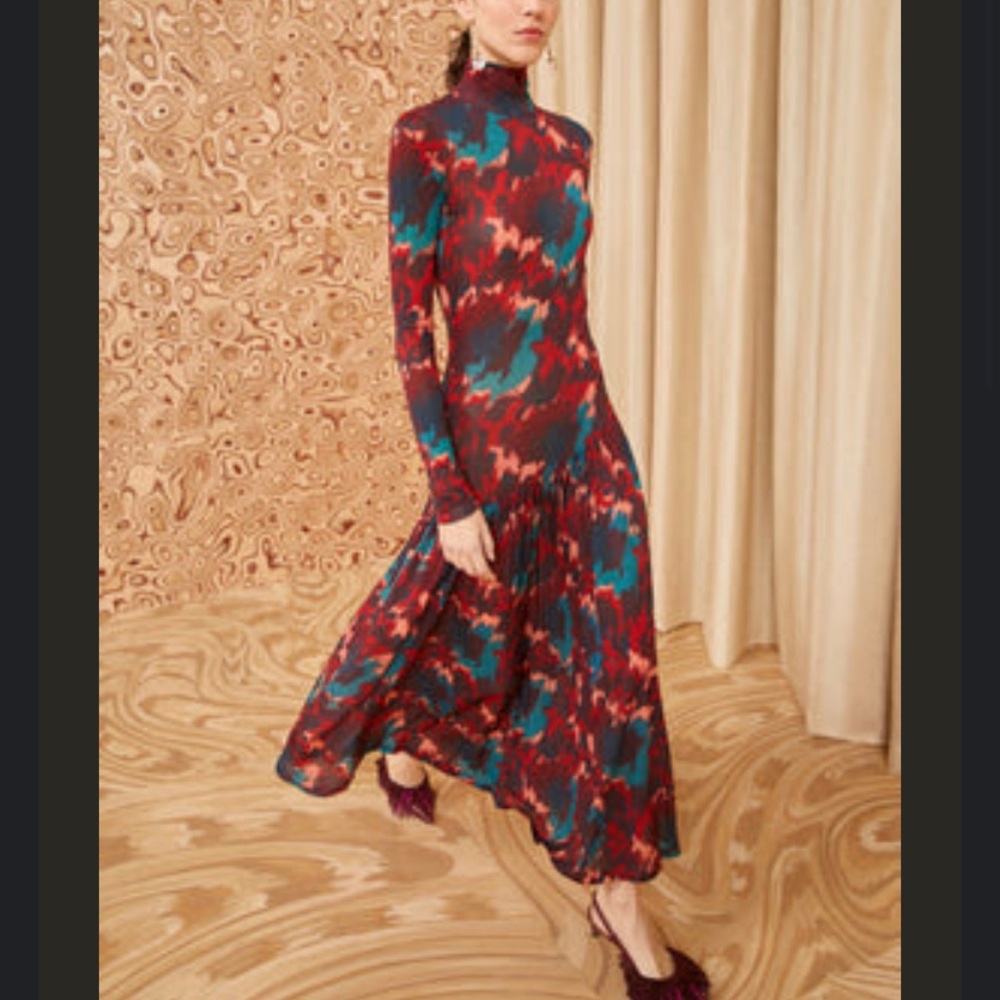 Colorful Long-Sleeve Dress